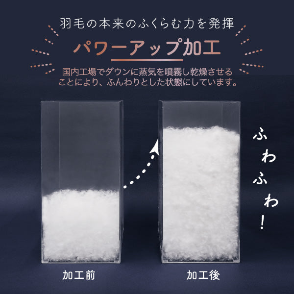 真綿入羽毛掛けふとん/ダウン93％