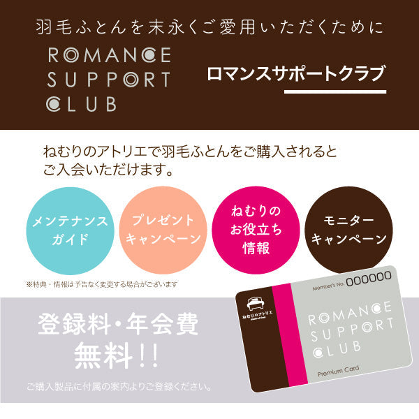 真綿入羽毛掛けふとん/ダウン90％